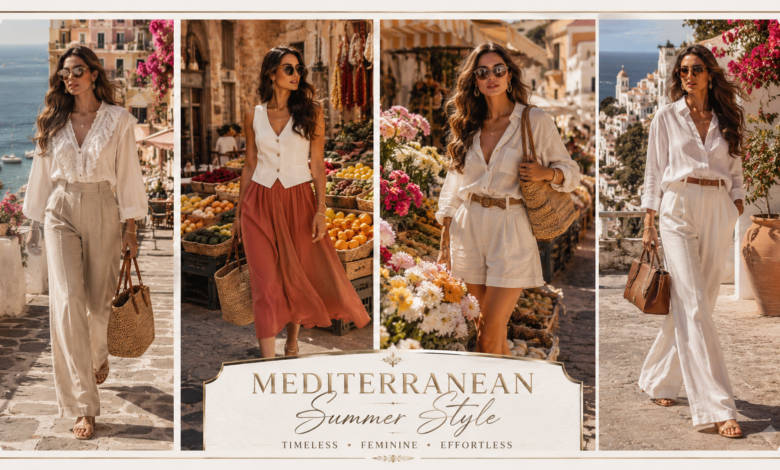 Women Mediterranean Market Outfit European Summer Fashion That Looks Chic & Effortlessly Expensive