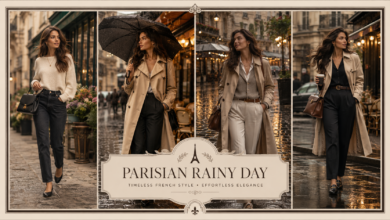 Women Paris Rainy Day Outfit Effortless French Fashion That Looks Elegant & Timeless