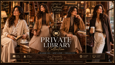 Women Private Library Outfit Intellectual Luxury Fashion That Looks Elegant & Quietly Expensive