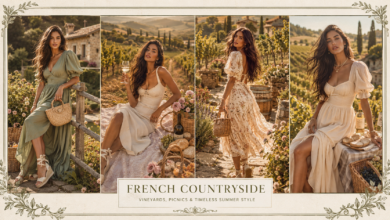 Women Vineyard Picnic Outfit Romantic Countryside Fashion That Looks Soft & Expensively Elegant