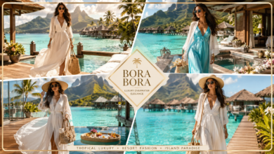 Women Luxury Bora Bora Overwater Spa Outfit | Island Serenity Fashion That Looks Radiant & Effortlessly Luxurious