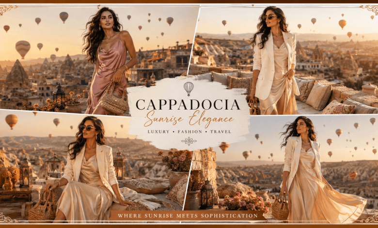 Women Luxury Cappadocia Sunrise Balloon Outfit | Desert Sky Elegance That Looks Dreamy & Effortlessly Luxurious